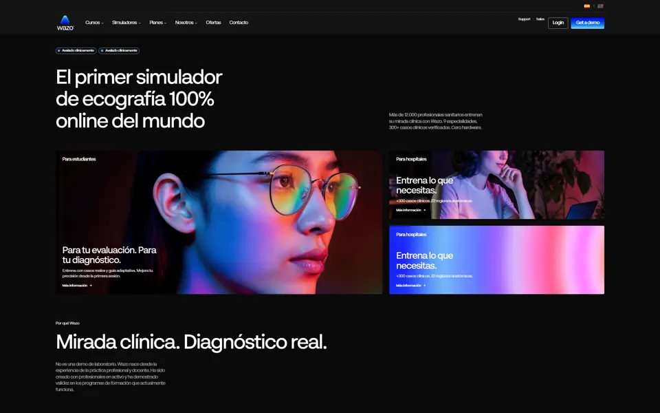 Captura de la web de Campus WAZO